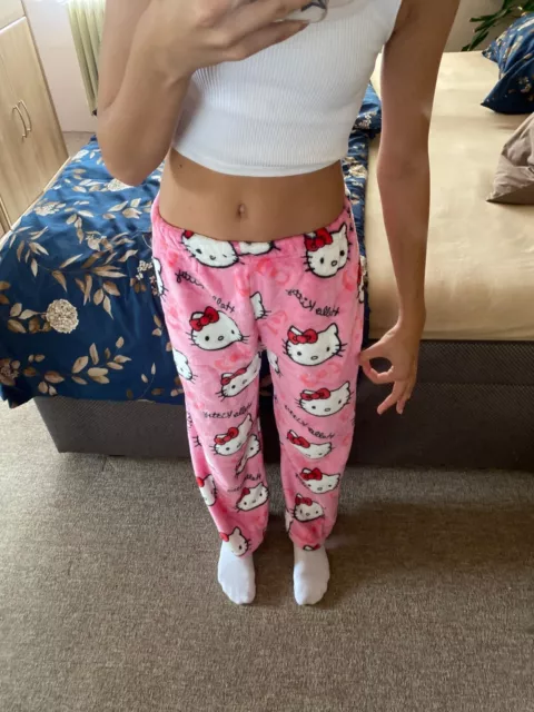 Hello Kitty Pajamas Kawaii Pyjama Set Female Print Cute Anime Sleepwear Pjs  Gift