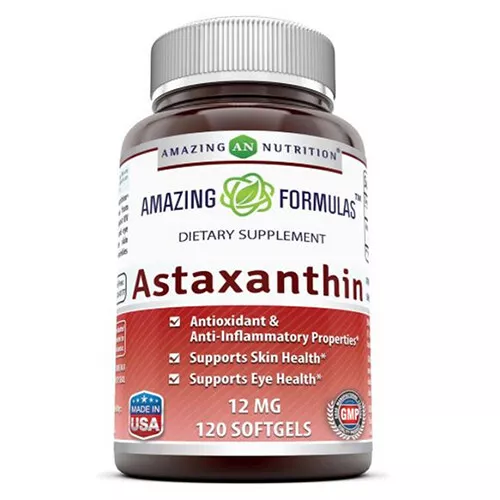 Sorprendente Fórmulas Astaxantina 120 Cápsulas Blandas 12MG