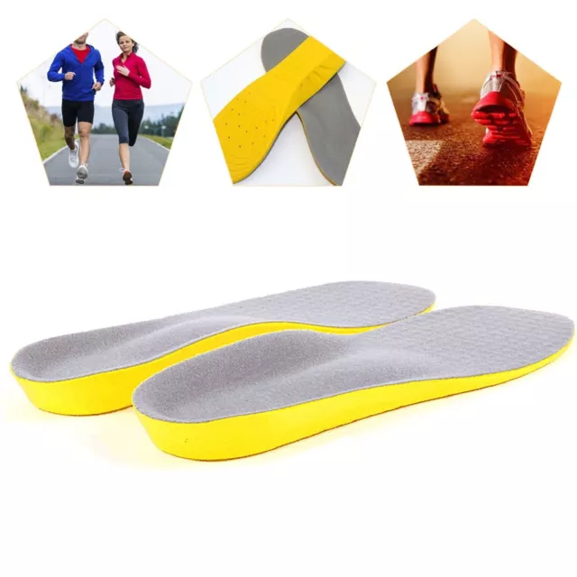 Orthotic Shoe Insoles Comfort Pads Memory Foam Unisex Trainer Foot Feet Heel New 3