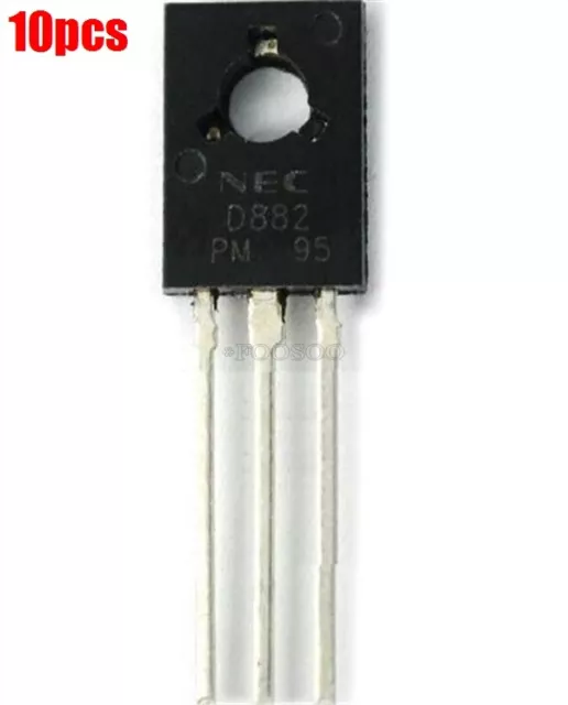 10Pcs 2SD882 D882 882 Npn Silicon Power Transistor Nec TO-126 sq