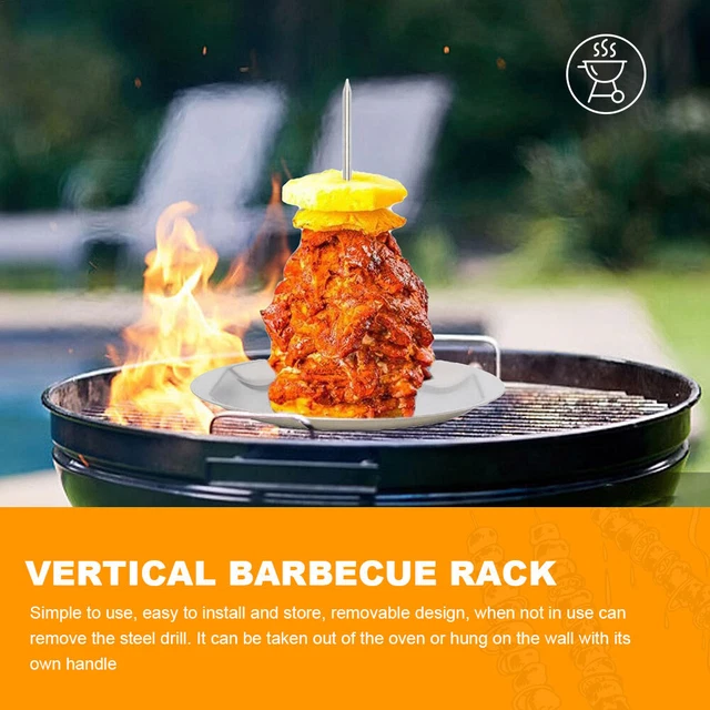 METAL CHICKEN RACK for Steak Beer BBQ Rack Replacement Spikes Smoker