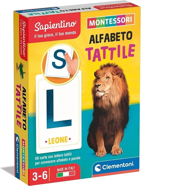 Clementoni Sapientino – Montessori Lernspiel Zum Schreiben & Lesen Lernen (ab 3 Jahren, Mit Abwischbarer Tafel)