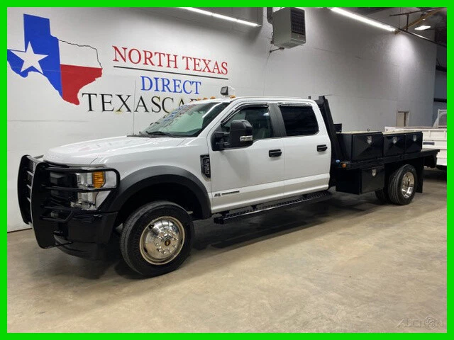 2017 Ford Super Duty F-550 DRW XL 4x4 Diesel Dually Flat Bed Crew Work Truck Car