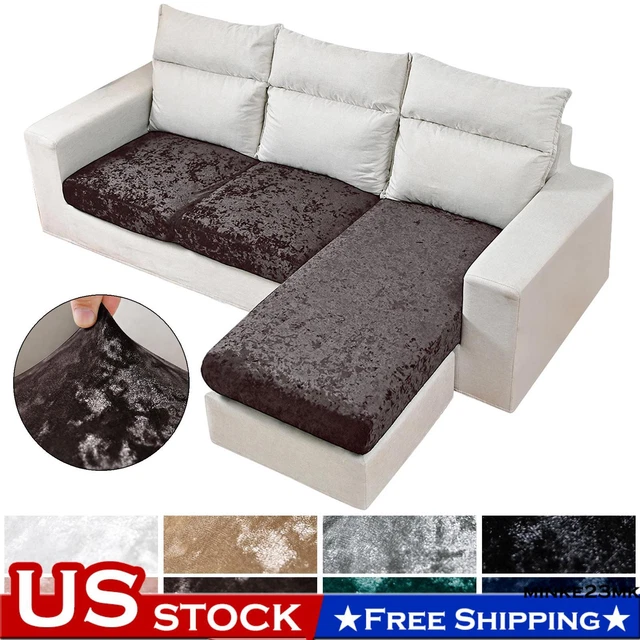 Sofa Cushion Cover Stretch Slipcover Crushed Velvet Sofa Covers Protector Home