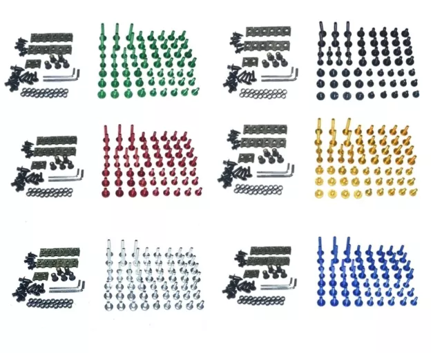 Motorcycle Complete Fairing Bolts Bodywork For Fit HONDA CBR 600 F2-F4 F4i 91-07