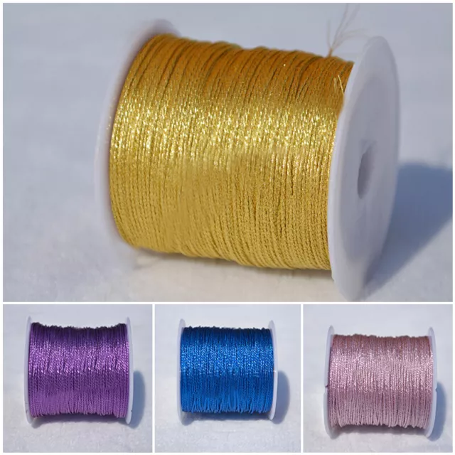 0.2-1mm DIY Braided Beading Thread Cord Handmade Jewelry Making Bracelet String
