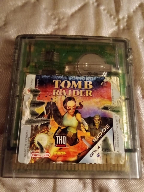 Jeu Game Boy Color Tomb Raider - Version EUR, Cartouche Seule, Rétro, THQ (2000) - Fonctionnel Et En Bon état