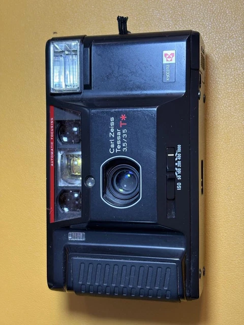 フィルムカメラ KYOCERA TPROOF Carl Zeiss Tessar 3.5/35 Kyocera TPROOF Carl Zeiss Tessar 35mm f/3.5 – Film Supply Club