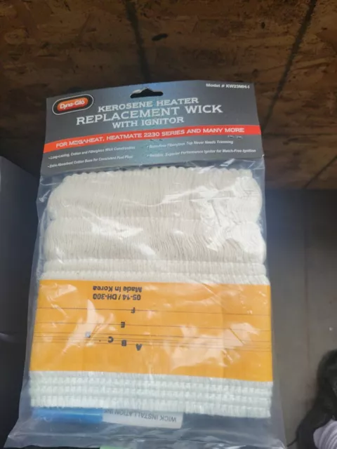 NEW SEALED Dyna-Glo Kerosene Heater Replacement Wick with Ignitor KW23MH-I