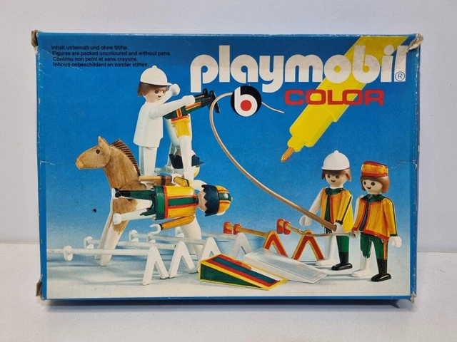 PLAYMOBIL 3742 – Set Cirque Avec Dompteur Et Chevaux – Complet, Boîte Abîmée