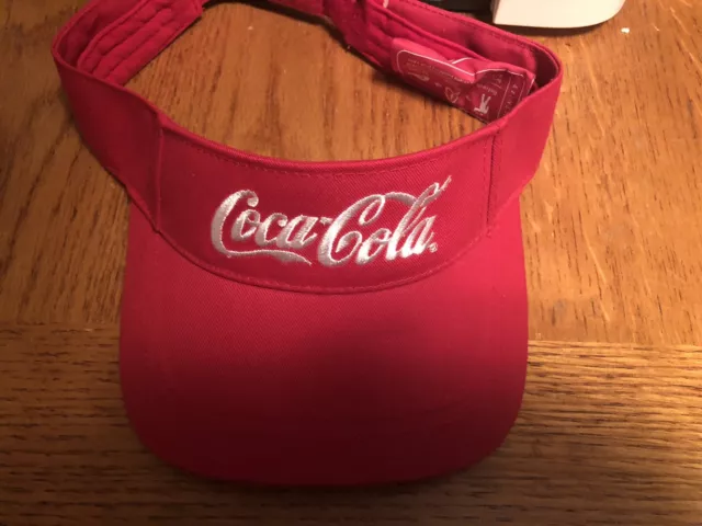 women’s visor hat Coca Cola Coke