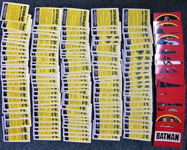 Topps Batman Movie Series 1 Trading Cards & Stickers 1989 - CHOOSE FROM LIST