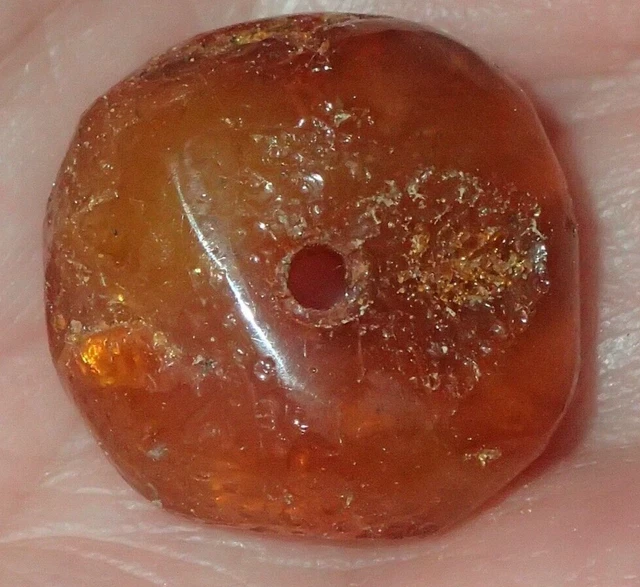 19mm Ancient Amber Bead Jordan Desert Christian pilgrims Road, #S5985