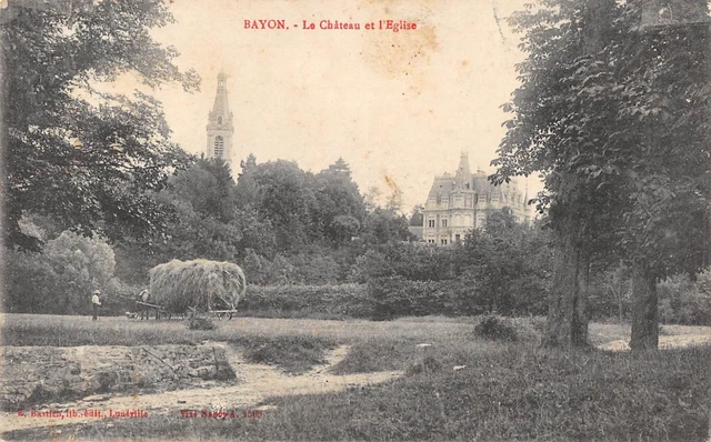 Cpa 54 Bayon Le Chateau Et Church