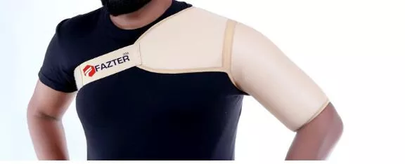 Fazter Universel Épaule Attelle Support avec Réglable Stretch Sangle Drapé Left