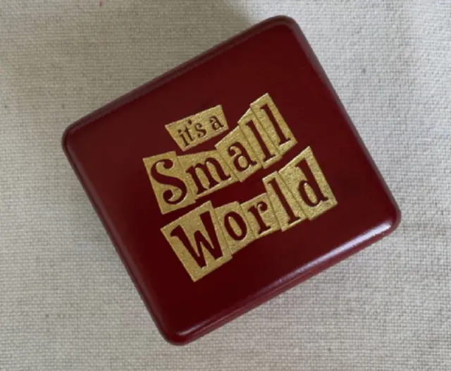 Its A Small World Red Beech Wind Up Music Box