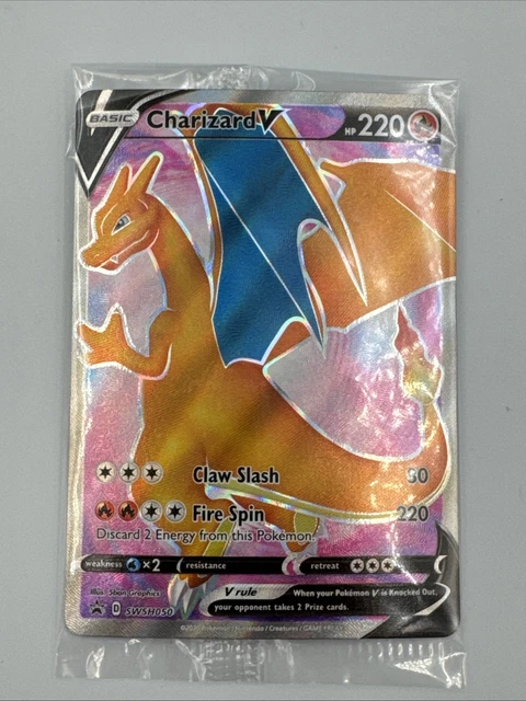 CHARIZARD V SWSH050 - SWSH Promo Pokemon Card - NM Sealed $24.00 ...