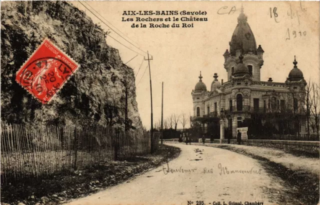 CPA AIX-les-BAINS - Les Rochers et le Chateau de la Roche du Roi (653417)