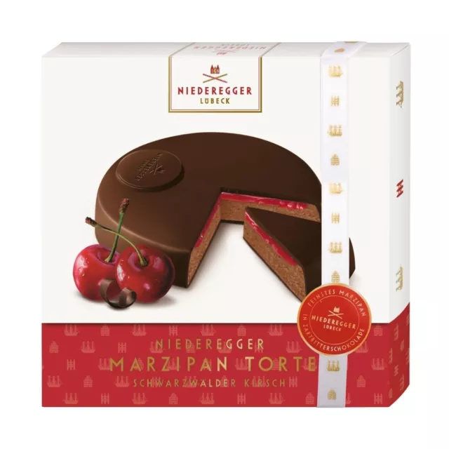 (59,19 EUR/kg) Niederegger Marzipan Torte Schwarzwälder Kirsch, Marzipan Kirsch