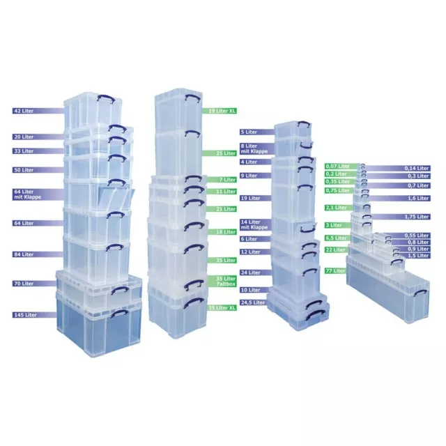 Really Useful Box Aufbewahrungsbox 18,0 l transparent 48,0 x 39,0 x 20,0 cm Box 2