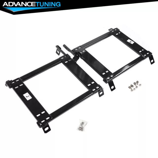 Pair Fits 08-11 Subaru Impreza WRX STI GC GD Racing Seat Brackets Rail Track