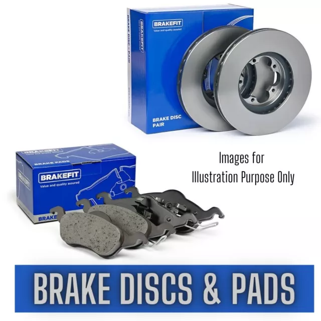 Front Brake Discs and Pads Set FOR VAUXHALL CORSA D 1.2 06->14 S07 BFit