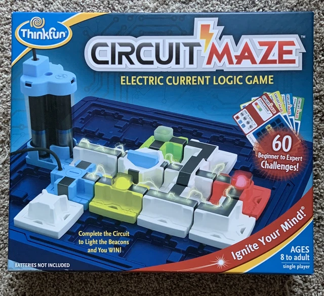 CIRCUIT MAZE ELECTRIC Current Logic Game By Thinkfun Gently Used