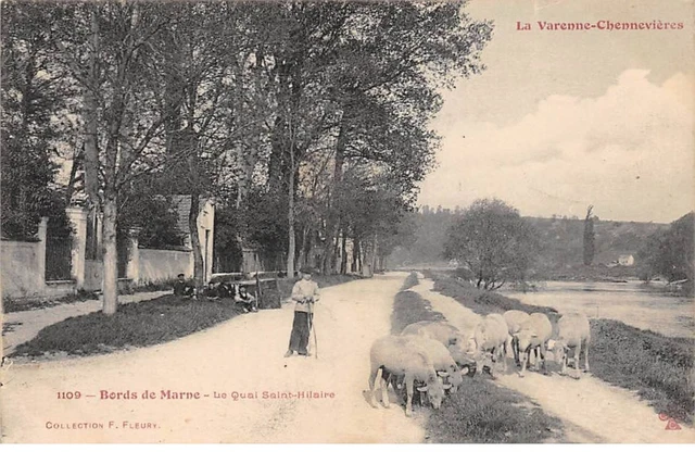 94 - LA VARENNE CHENNEVIERES - SAN30156 - Bords de Marne - Le quai Saint Hilair