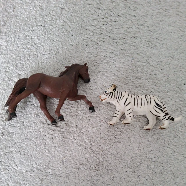 Schleich ] Tigre et bébé tigre / White Tiger / Weiss (Gebraucht) in