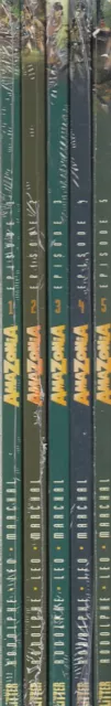 Amazonia Nr. 1 - 5 komplett Hardcover Comic von Leo / Rodolphe in Topzustand !!!