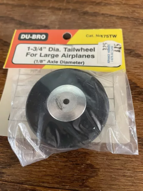 Du-Bro 1 3/4" Dia Tailwheel For large Airplanes 175TW NOS