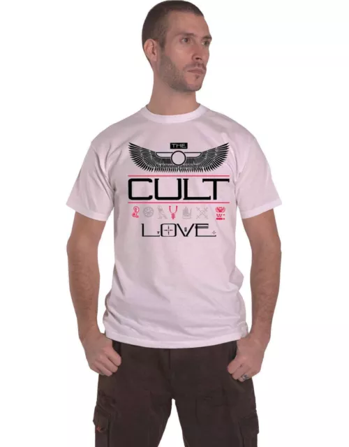 The Cult T Shirt Love Album Band Logo new Official Unisex White