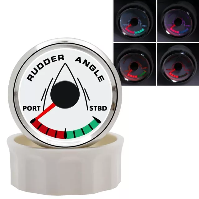 52mm Marine Boat Rudder Angle Indicator Gauge Meter 0-190ohms W/Mating Sensor zx