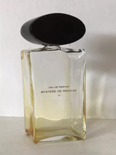 RARE GRAND FLACON 200 ml PARFUM VIDE RESSOURCABLE (pas vapo !) MYSTERE de ROCHAS