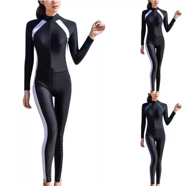 Women's Sports Swimsuit Long Sleeved 1 Piece Outfits for Women plus Size