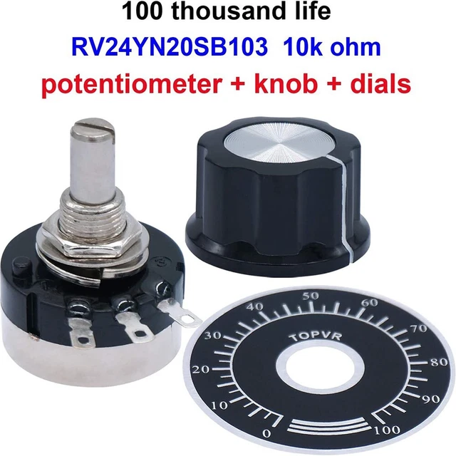 Potentiomètre Test Equipment Carbone Potentiomètre Numérique Cadran 0-100