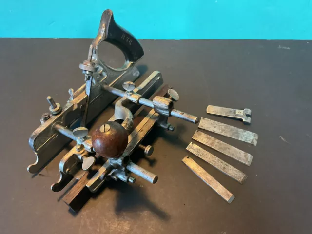 Stanley No. 45 SW Sweetheart Combination Plow Plane with 6 Cutters
