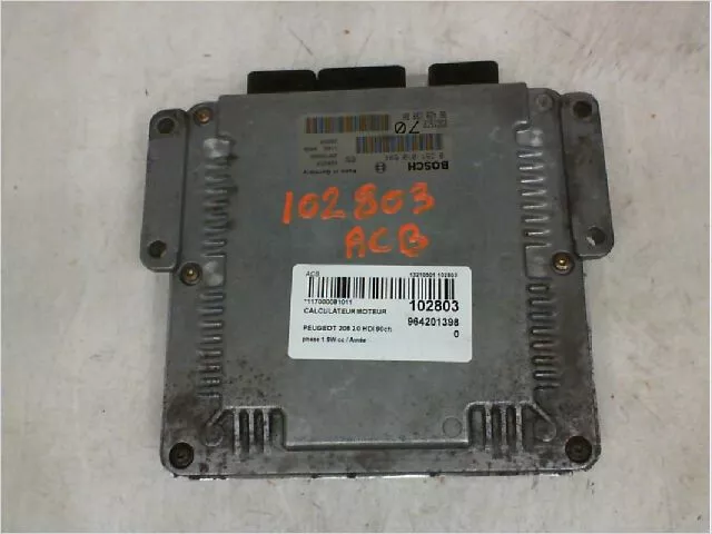 Calculateur moteur occasion PEUGEOT 206 phase 1 SW - 2.0 HDI 90ch -