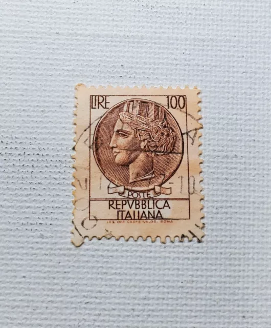 Repubblica Italiana Carte Valor Roma 100 Lire Postage Stamp 04/82