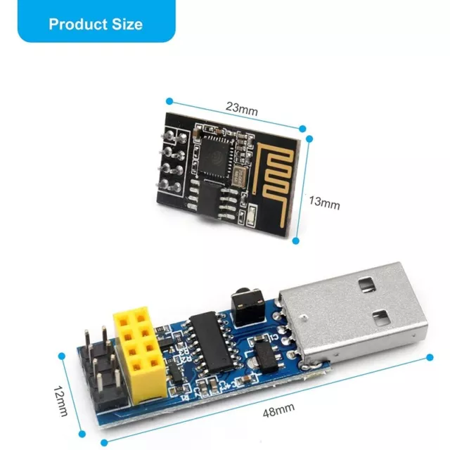 USB zu ESP8266  CH340C ESP-01 ESP-01S Prog WiFi Programmer Downloader Adapter R7 2