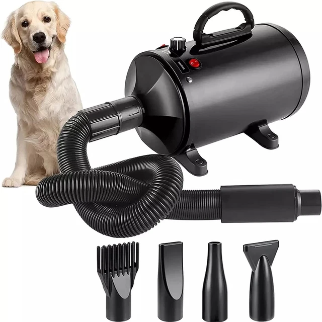 Soffiatore per Cani, Asciugacapelli per Cani 2800W, Phon Cani Velocità E Tempera