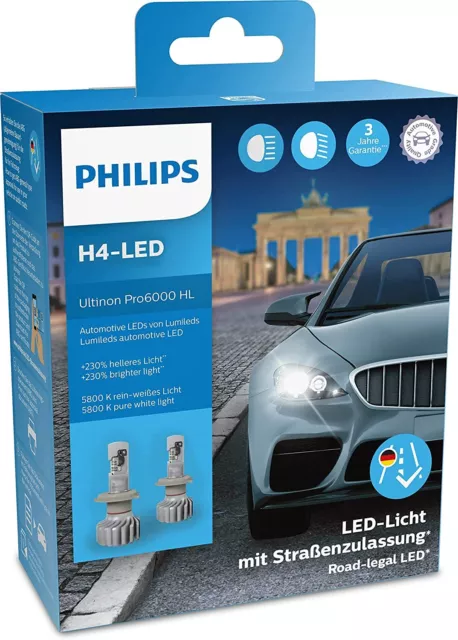Paar Scheinwerferlampen Osram Night Breaker H4 LED +230%