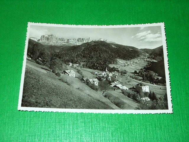 Cartolina Dolomiti - Nova Levante ( Bolzano ) - Panorama 1954