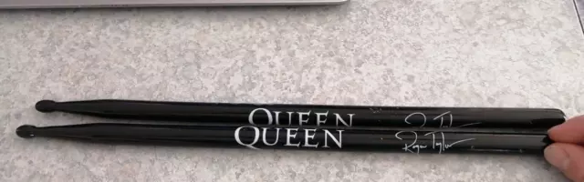 Drums drummer Queen Drumsticks official signed by? Excellent condition rock band
