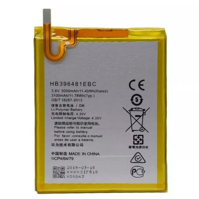 Batteria per Huawei HB396481EBC per HONOR 6 HONOR 5X Y6 II CAM-L21 G8 G8X G7 PLU