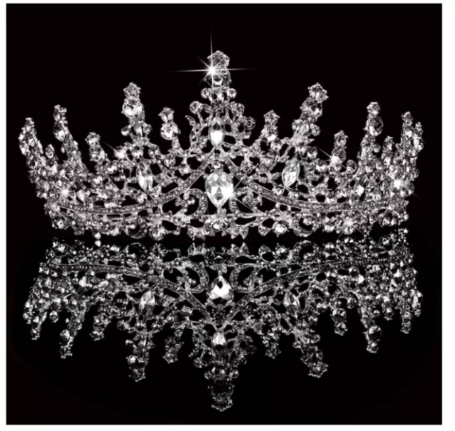 Silver Tiara and Crown for Women Crystal Queen Crowns Rhinestone Princess Tiaras