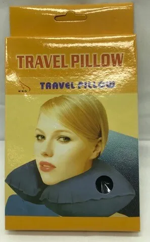 U Shaped Inflatable Travel Pillow Neck Support Car Flight