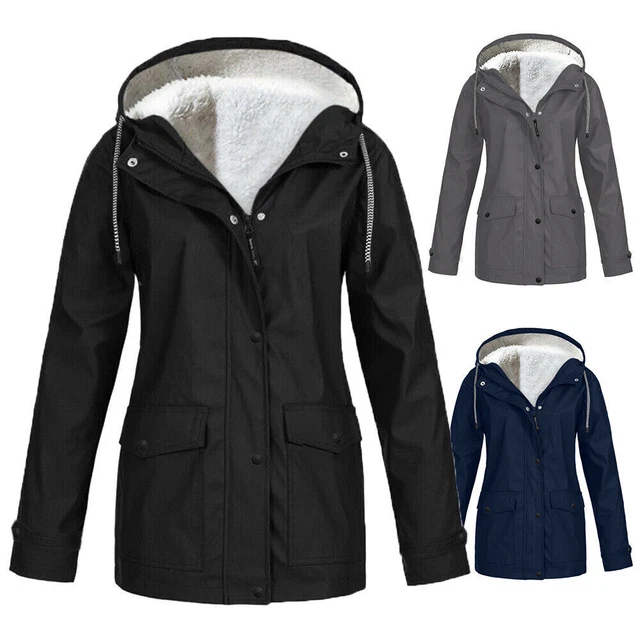 Winter Womens Faux Fur Parka Coat Fashion Warm Hooded Jacket Ladies Coat