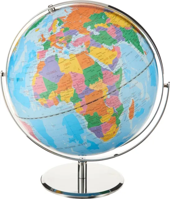 Advantus 12 Inch Desktop World Globe with Blue Oceans (30502),13 W x 12 D x 15 H