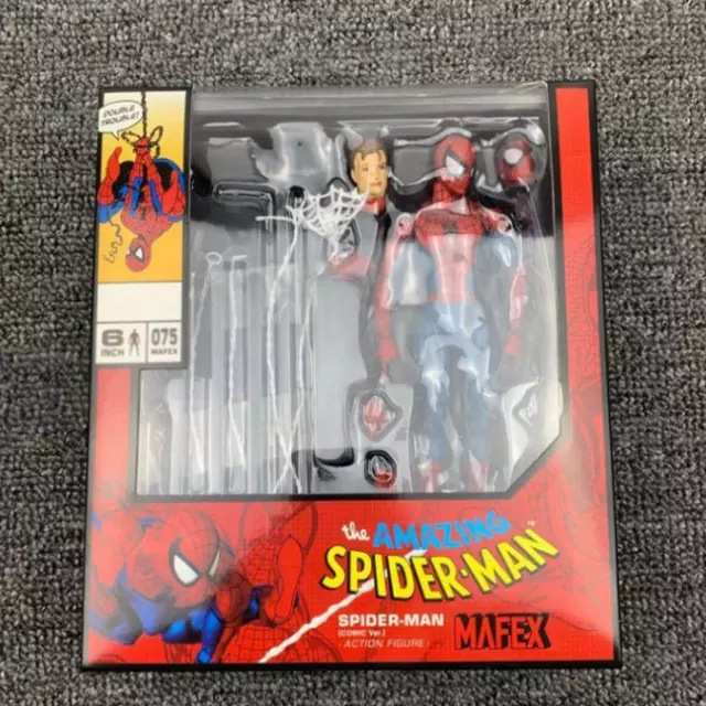 Mafex No.075 Marvel The Amazing Spider-Man Comic Action Figure Model Statue
